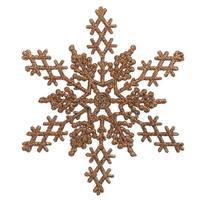 Vickerman 6.25" Rose Gold Glitter Snowflake Ornament (12 pack)