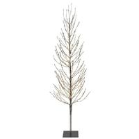 Vickerman 5' x 24" Artificial Silver Tree 336 Warm White LED Lights
