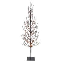 Vickerman 5' x 24" Artificial Brown Tree 336 Orange LED Lights with Adaptor