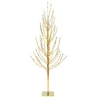 Vickerman 8' Artificial Gold Tree 800 Warm White LED Lights
