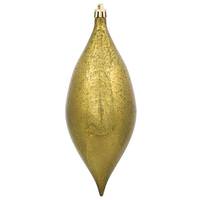 Vickerman 7" Olive Shiny Mercury Finish Drop Ornament (4 pack)