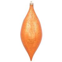 Vickerman 7" Burnished Orange Shiny Mercury Finish Drop Ornament (4 pack)