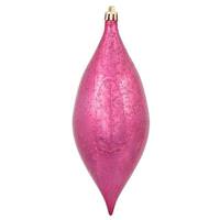 Vickerman 7" Wine Shiny Mercury Drop Ornament (4 pack)