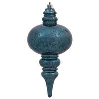 Vickerman 7" Cobalt Shiny Mercury Finish Finial Ornament (3 pack)