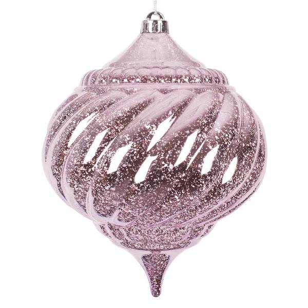 8" Lavender Shiny Mercury Onion Ornament