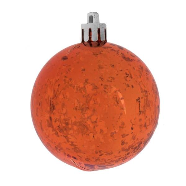 10" Burnished Orange Shiny Mercury Ball