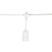 Vickerman 50 Light 100' White Wire Empty Medium Screw String with 24" Spacing