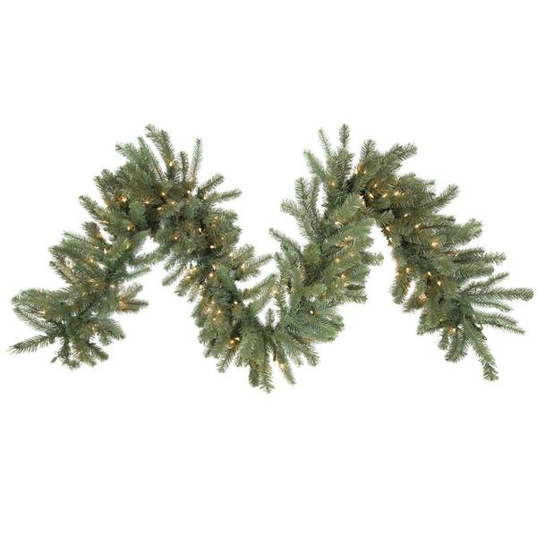 9' Artificial Colorado Spruce Garland 100 Miniture Lights
