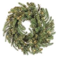 Vickerman 30" Artificial Colorado Spruce Wreath 50 Warm White Miniature LED Lights