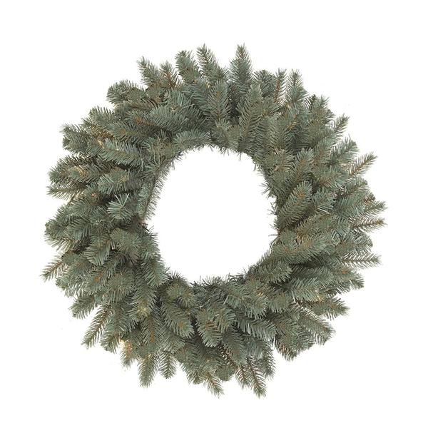 24" Artificial Colorado Blue Spruce Wreath