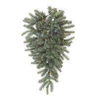 Vickerman 36" Artificial Colorado Blue Spruce Teardrop 50 Clear Lights