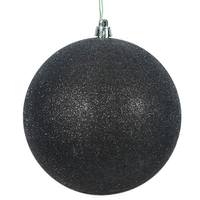 Vickerman 2.75" Black Glitter Ball Ornament (12 pack)