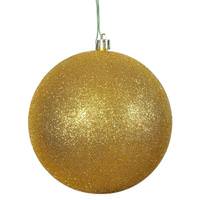 Vickerman 2.75" Antique Gold Glitter Ball Ornament (12 pack)