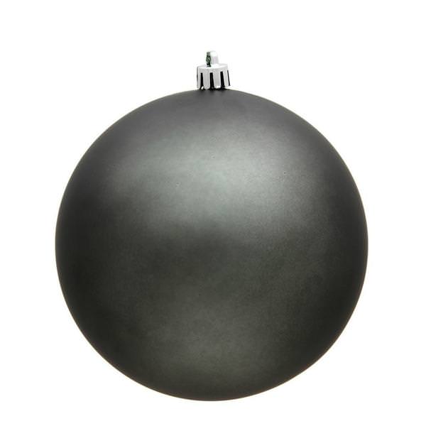 15.75" Pewter Matte Ball Ornament