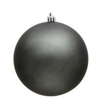 Vickerman 15.75" Pewter Matte Ball Ornament