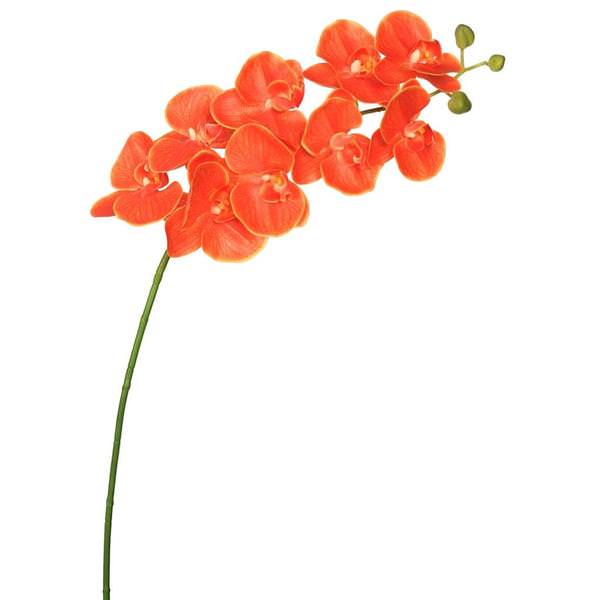 43" Artificial Orange Phalaenopsis Orchid