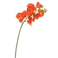 View 35" Artificial Orange Phalaenopsis Orchid Stem