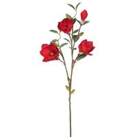 Vickerman 38" Artificial Red Magnolia Stem (3 pack)