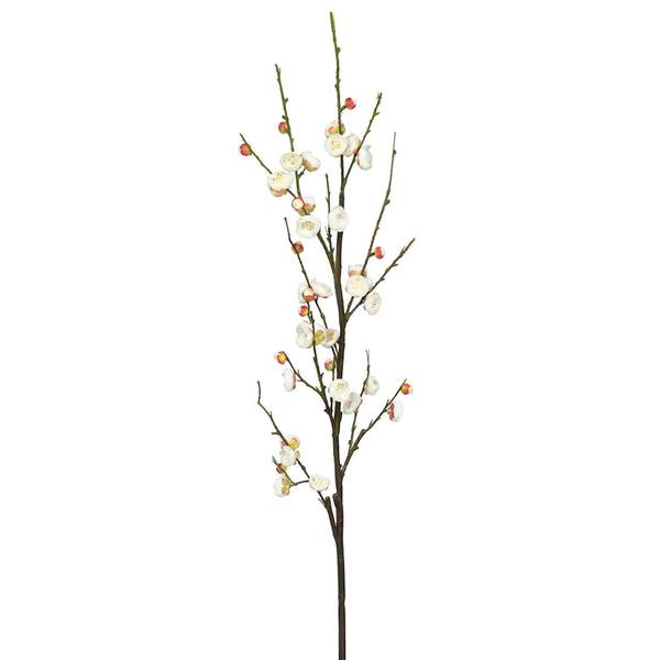 47" Artificial Cream Plum Blossom
