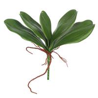 Vickerman 9" Artificial Real Touch Green Orchid Leaves (3 pack)