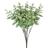 Vickerman 18" Artificial Frosted Green Eucalyptus Spray