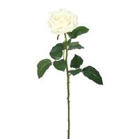Vickerman 26" Artificial Cream Real Touch Rose Stem (3 pack)