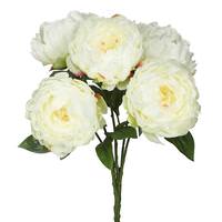 Vickerman 20" Artificial Cream Peony Bunch