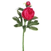 Vickerman 24" Artificial Hot Pink Peony Stem (3 Pack)