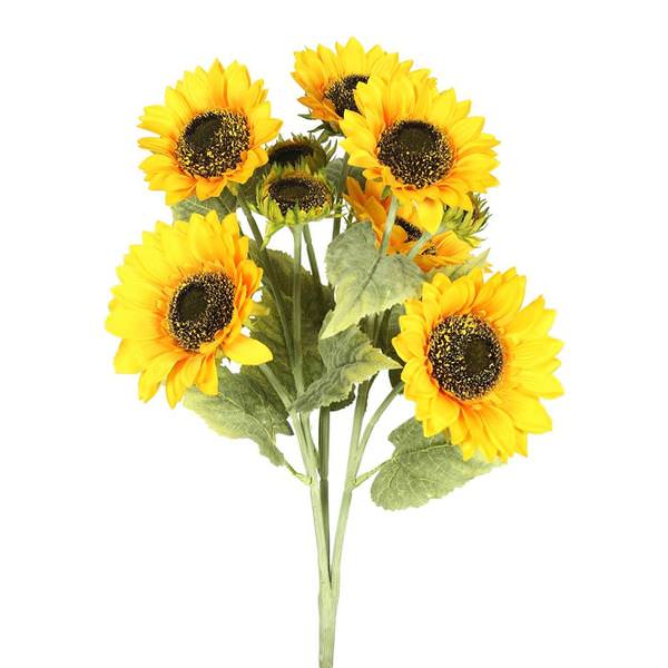 22" Artificial Yellow Sunflower Bush