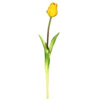 Vickerman 19" Artificial Yellow Tulip Stem (3 Pack)
