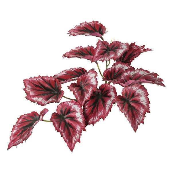 12" Artificial Red Begonia Hanging Plant 