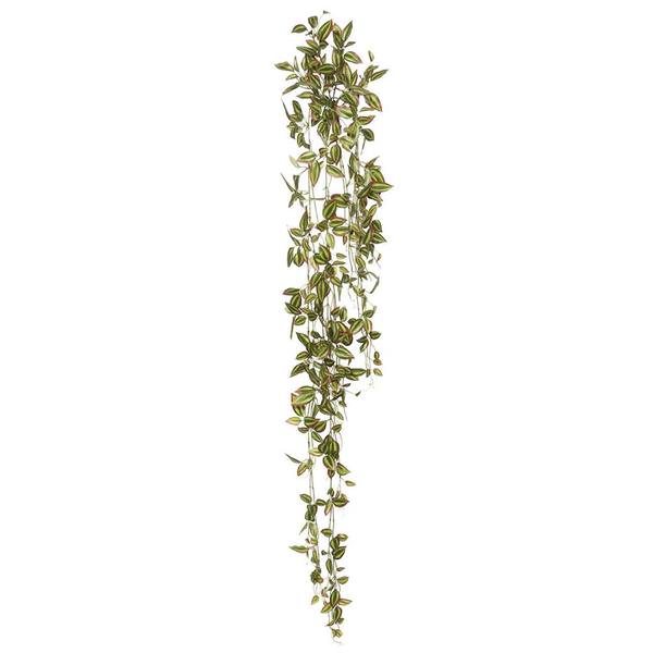 65" Artificial Green/Red Wandering Jew Hanging Spray