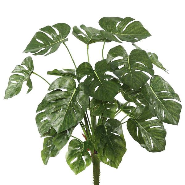 22" Artificial Green Split Philodendron Spray