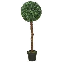 Vickerman 44" Artificial Boxwood Ball Shape Topiary in Container