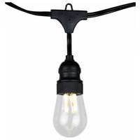 Vickerman 10 Light 18' Light String with Vintage Edison LED Filament Bulbs