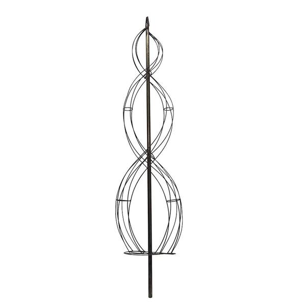 5' Double Spiral Metal Topiary Frame