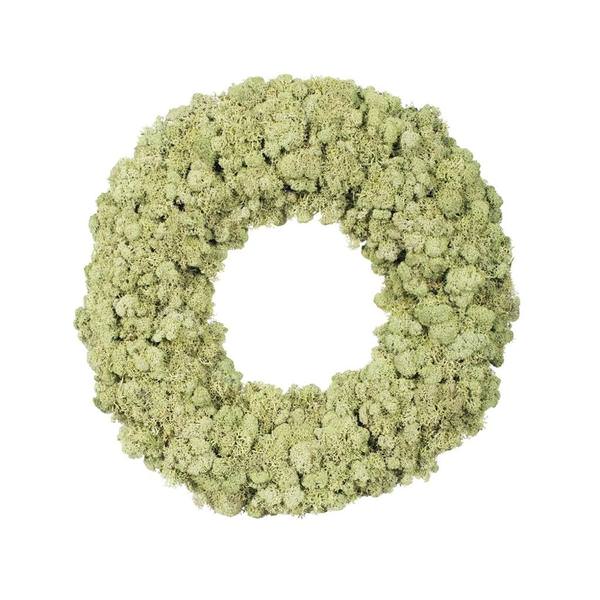 17.5" Artificial Reindeer Moss Wreath