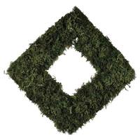 Vickerman 15.5" Artificial Reindeer Moss Square Wreath