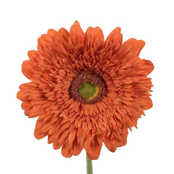 24" Artificial Orange Gerbera Daisy (6 pack)