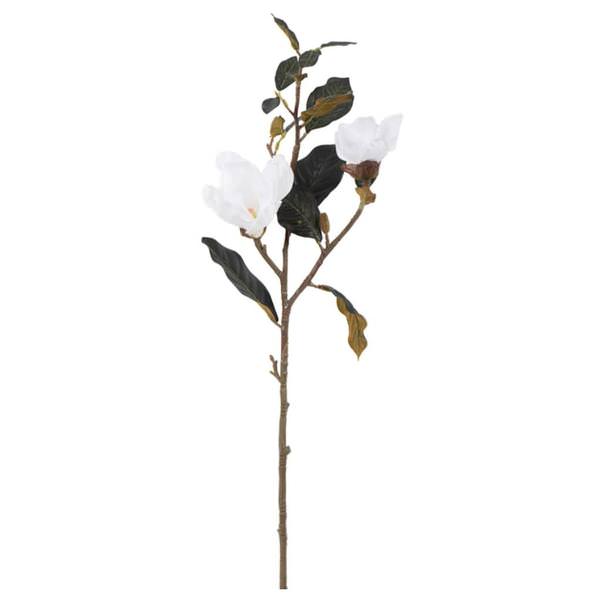 31" Artificial White Magnolia Stem