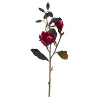 Vickerman 31" Artificial Burgundy Magnolia Stem