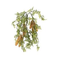 Vickerman 21" Artificial Light Green and Yellow Mini Ficus & Sweet Pea Hanging Spray