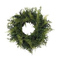 Vickerman 24" Artificial Buckler Fern & Grass Wreath
