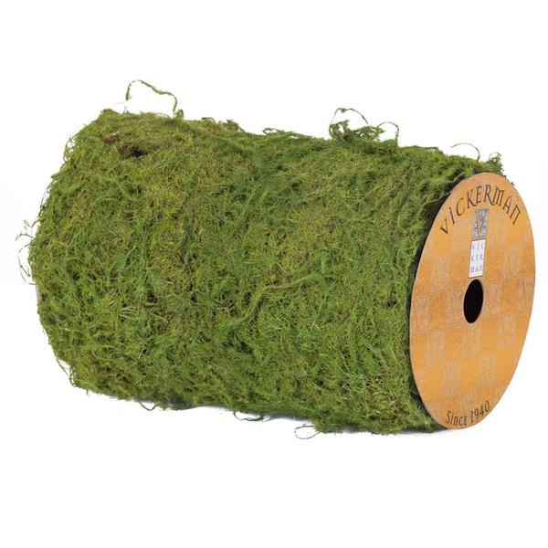6"X30" Artificial Green Moss Ribbon Roll