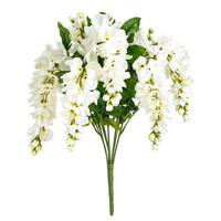Vickerman 19" Artificial White Wistera Bush