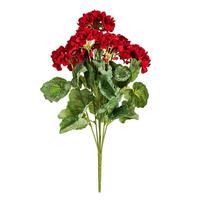 View 19.5" Artificial Red Geranium Bush