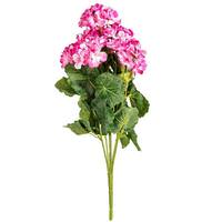 Vickerman 19.5" Artificial Light Pink Geranium Bush