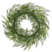Vickerman 30" Artificial Green Lace Fern Wreath