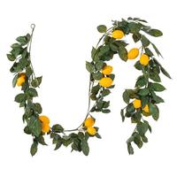 Vickerman 6' Artificial Green and Yellow Salal Leaf Lemon Garland 