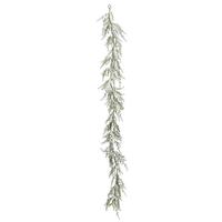 View 6' Artificial Green Fairhill Leaf Garland